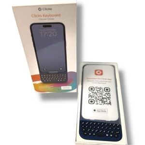 Clicks Keyboard Case -- IPhone 15 Pro Max Navy Blue